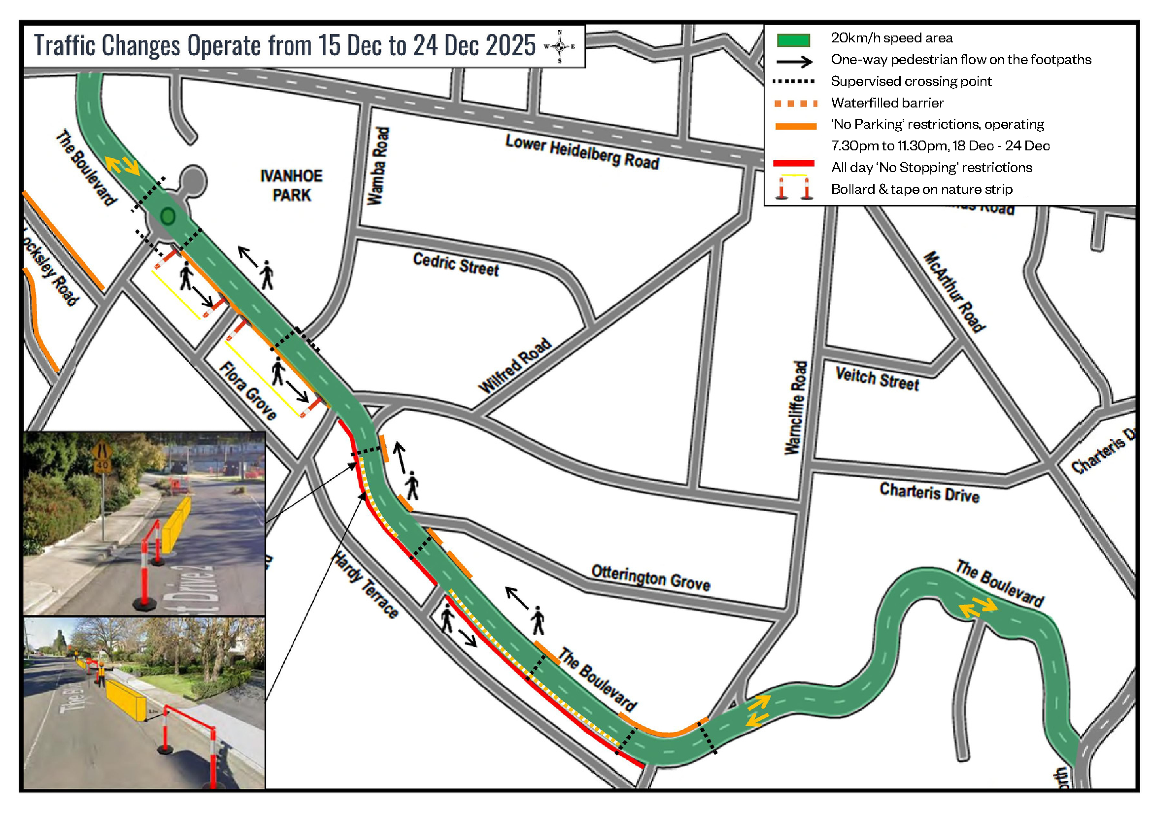 High level traffic management plan map
