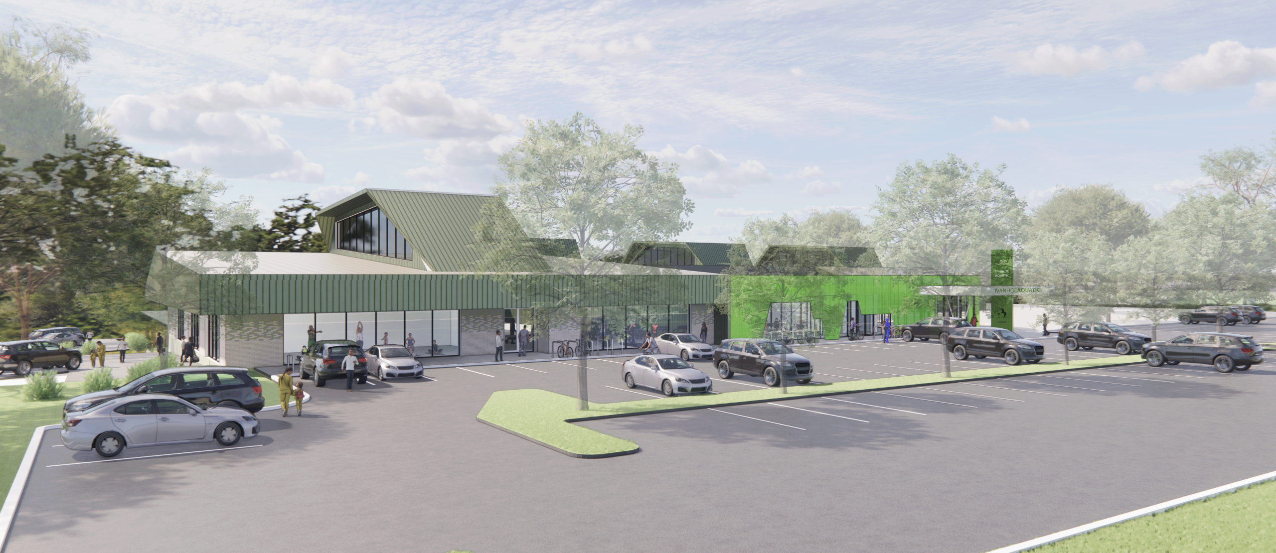 After: Render of proposed new Ivanhoe Aquatic Centre
